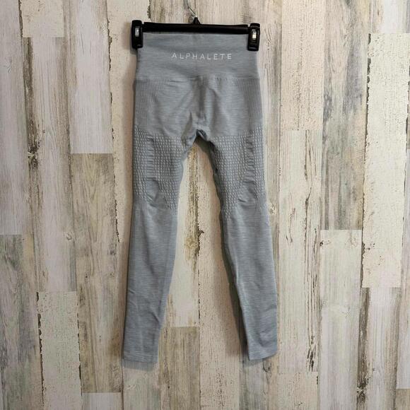 *Alphalete Women's Leggings Size S Grey High-Performance Activewear Running Gym - Picture 3 of 14